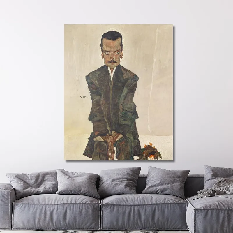 Portrait Of Eduard Kosmack Egon Schiele