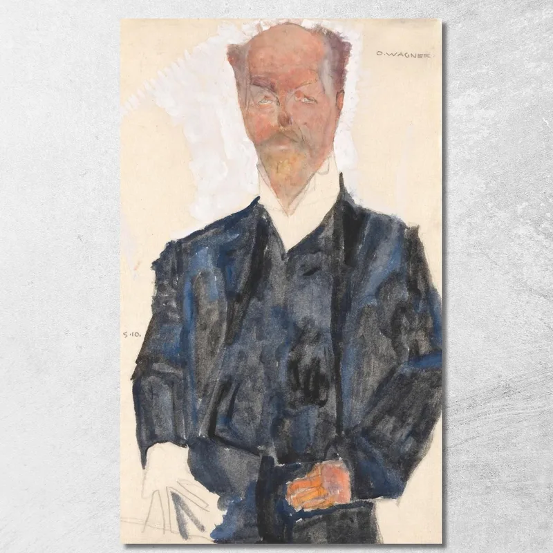 Portrait Otto Wagner Egon Schiele