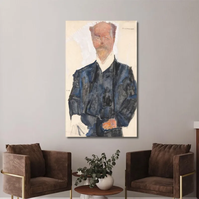 Portrait Otto Wagner Egon Schiele