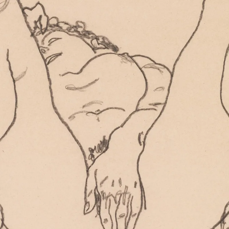 Reclining Nude With Boots Egon Schiele