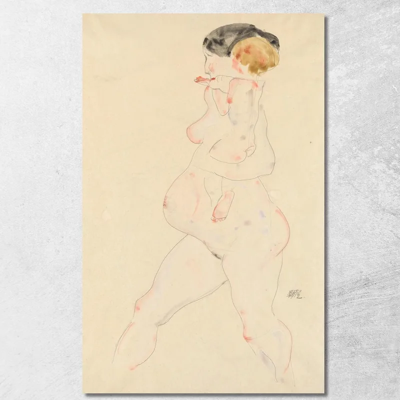 Pregnant Woman With Child In Her Arms Egon Schiele