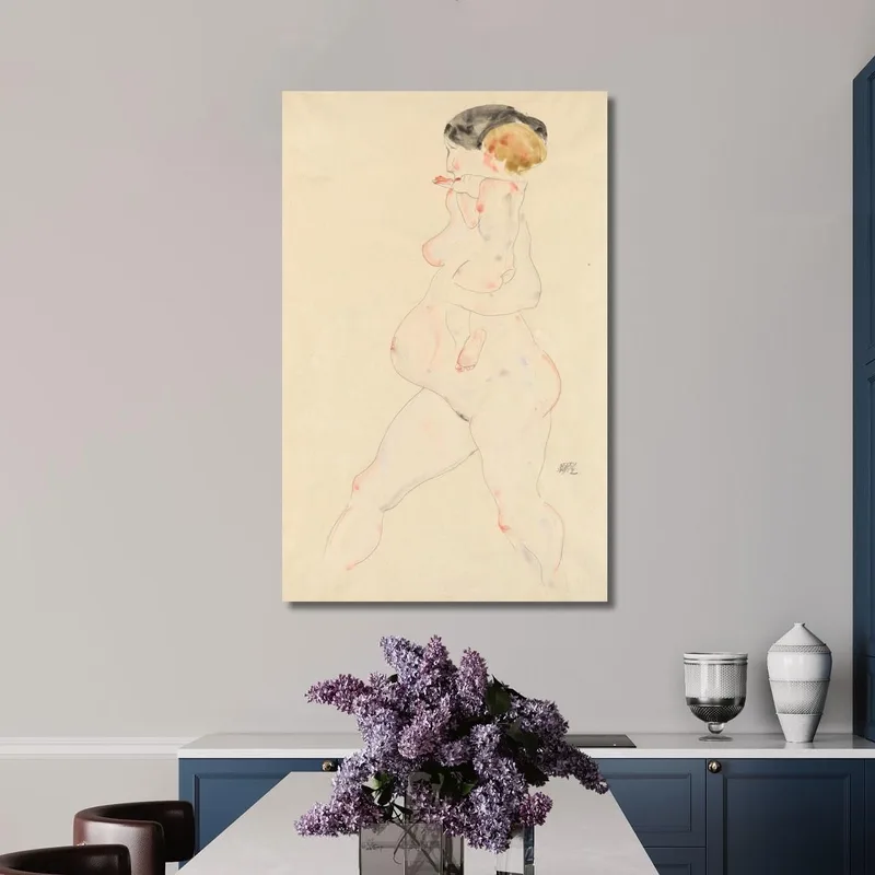 Pregnant Woman With Child In Her Arms Egon Schiele
