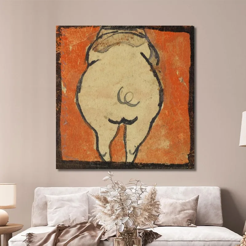 Pig From Behind Egon Schiele