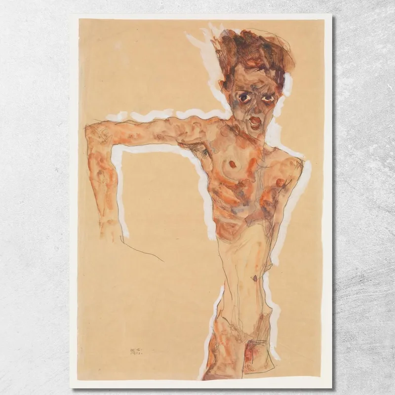Autoritratto Egon Schiele