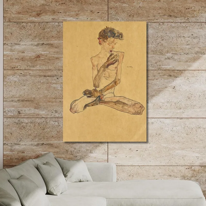 Ragazzo Seduto Egon Schiele