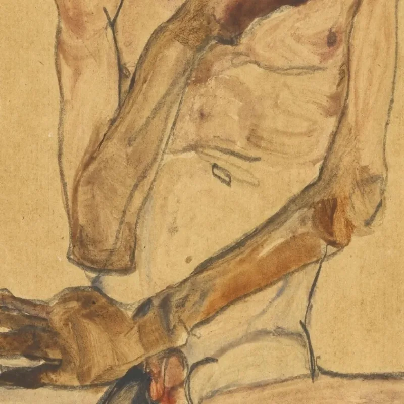 Ragazzo Seduto Egon Schiele