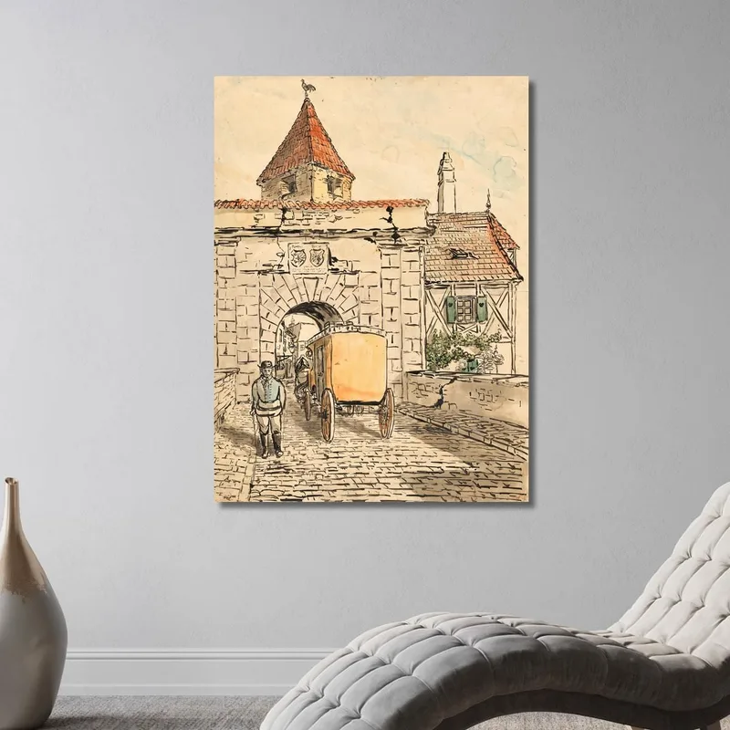 City Gate With Carriage (Student Work) Egon Schiele