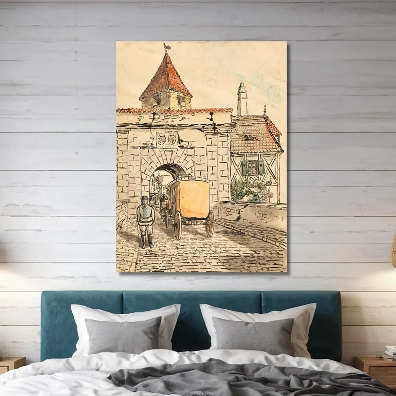 City Gate With Carriage (Student Work) Egon Schiele