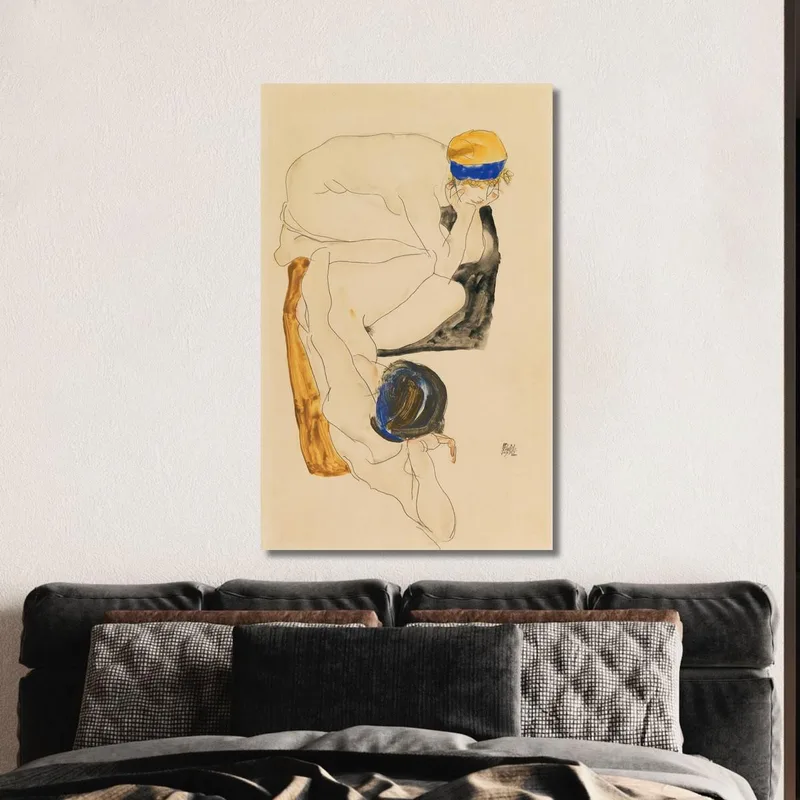 Due Figure Reclinate Egon Schiele