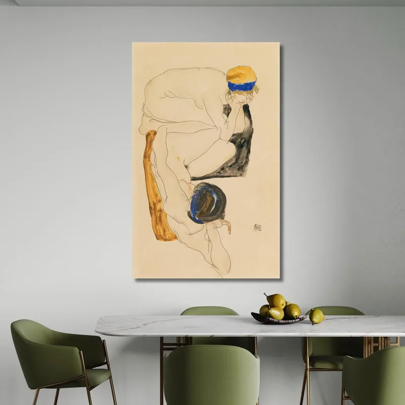 Due Figure Reclinate Egon Schiele