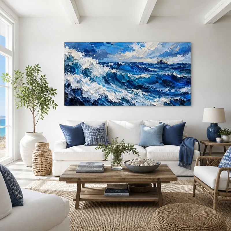 Fine art print dramatic ocean waves