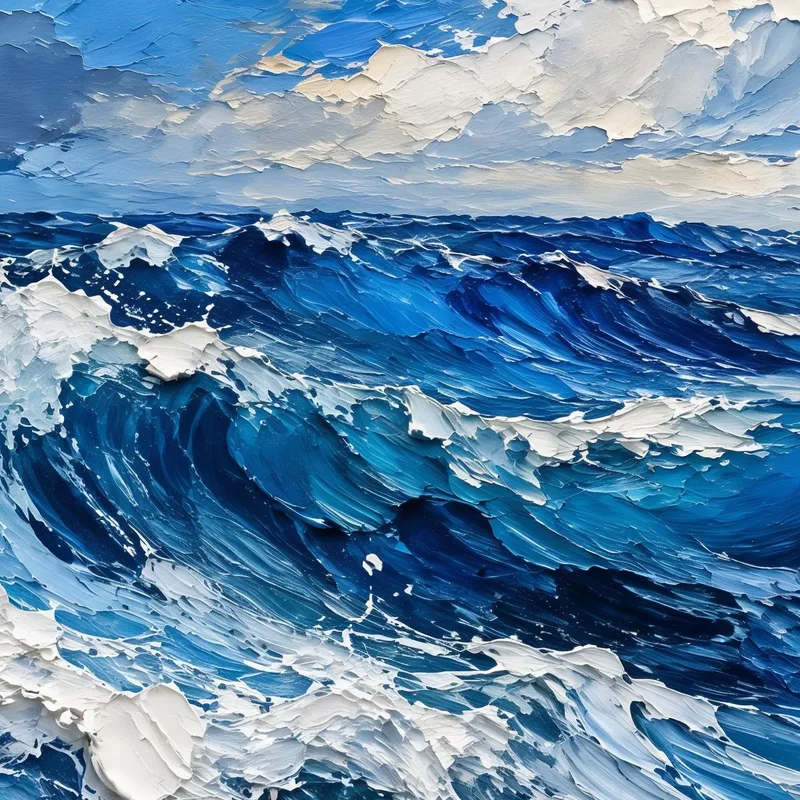 Fine art print dramatic ocean waves