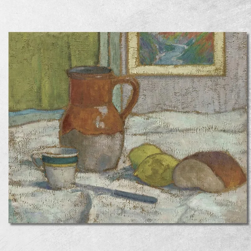 Naturaleza Muerta Con Cántaro Y Copa Emile Bernard