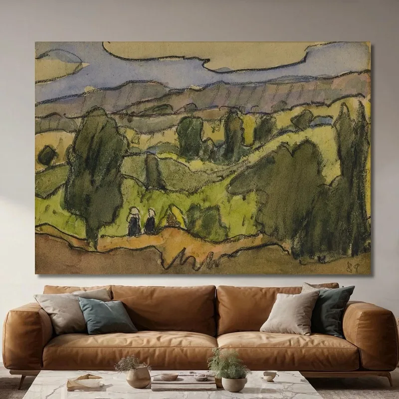 Landschaft Rund Um Pont Aven Emile Bernard