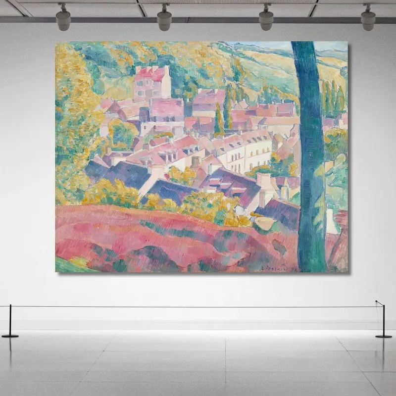 Pont-Aven Vom Bois D'Amour Aus Gesehen Emile Bernard