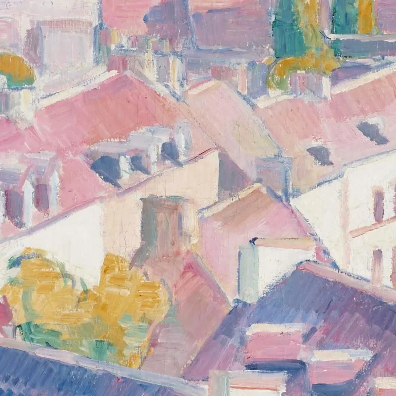 Pont-Aven Vom Bois D'Amour Aus Gesehen Emile Bernard