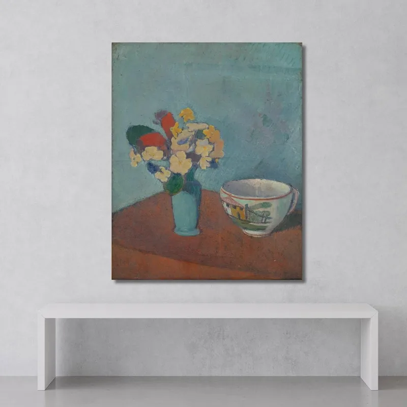 Vase Avec Fleurs Et Tasse Emile Bernard