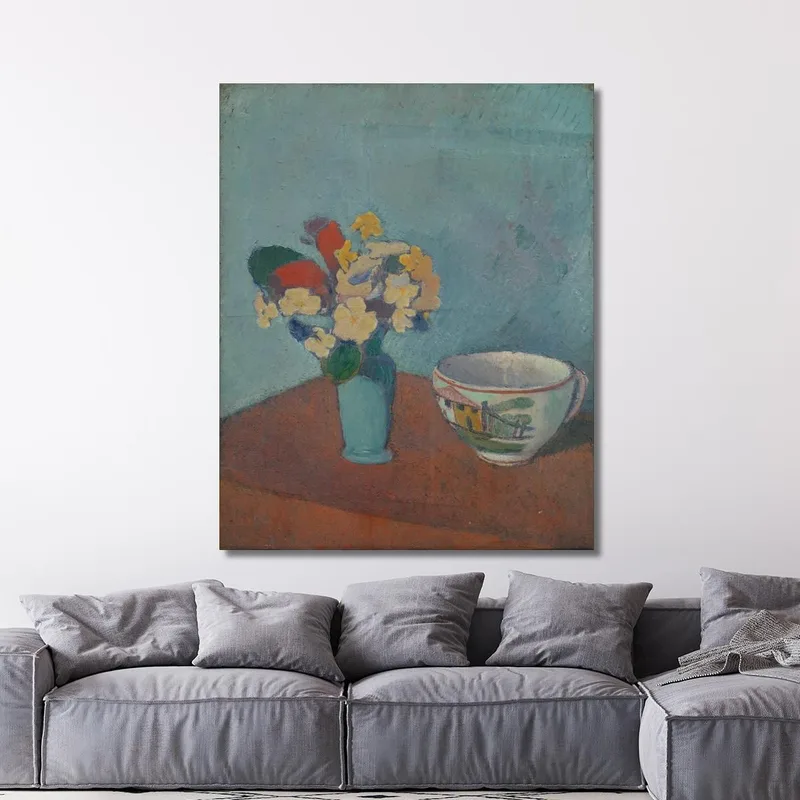 Vase Avec Fleurs Et Tasse Emile Bernard