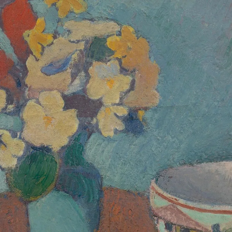Vase Avec Fleurs Et Tasse Emile Bernard