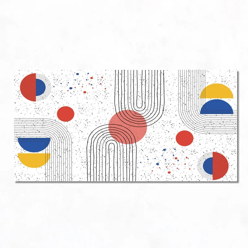 Toile artistique abstrait géométrique moderne