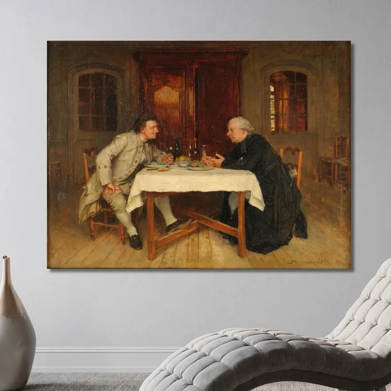 El Vino Del Cura Ernest Meissonier
