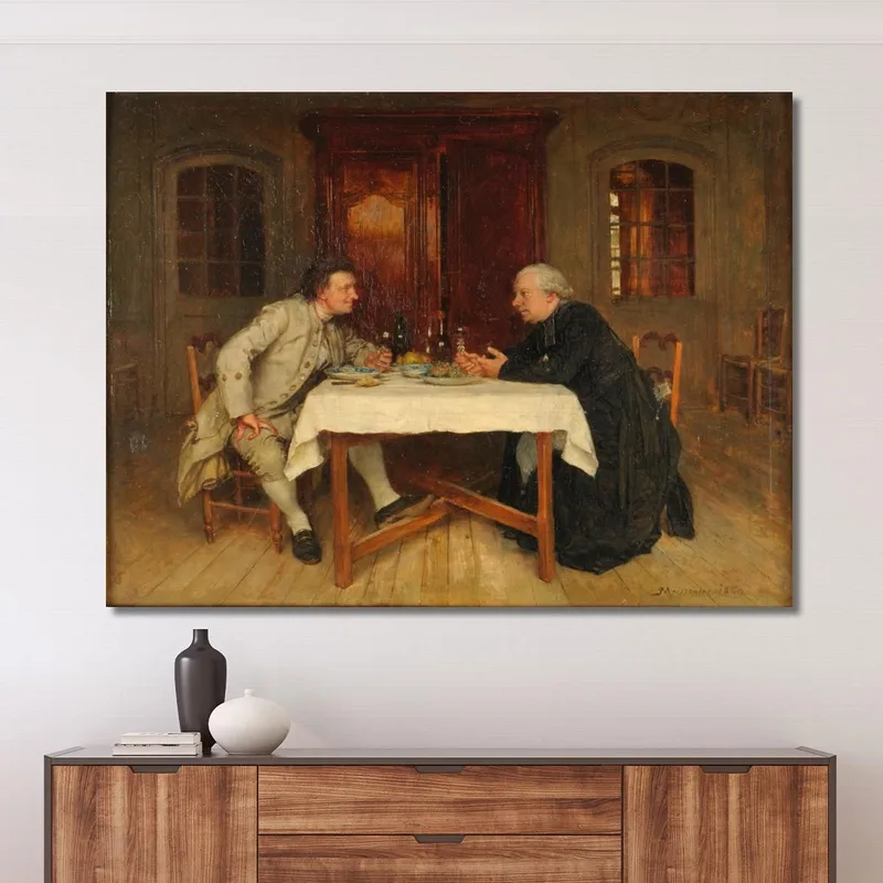 El Vino Del Cura Ernest Meissonier