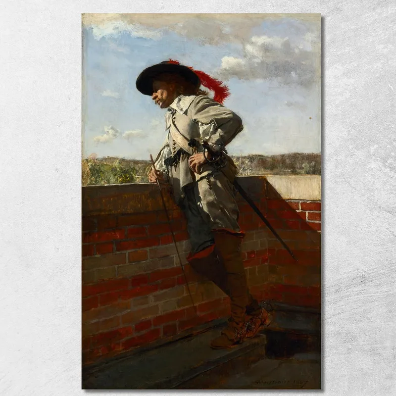 Su Una Terrazza Ernest Meissonier