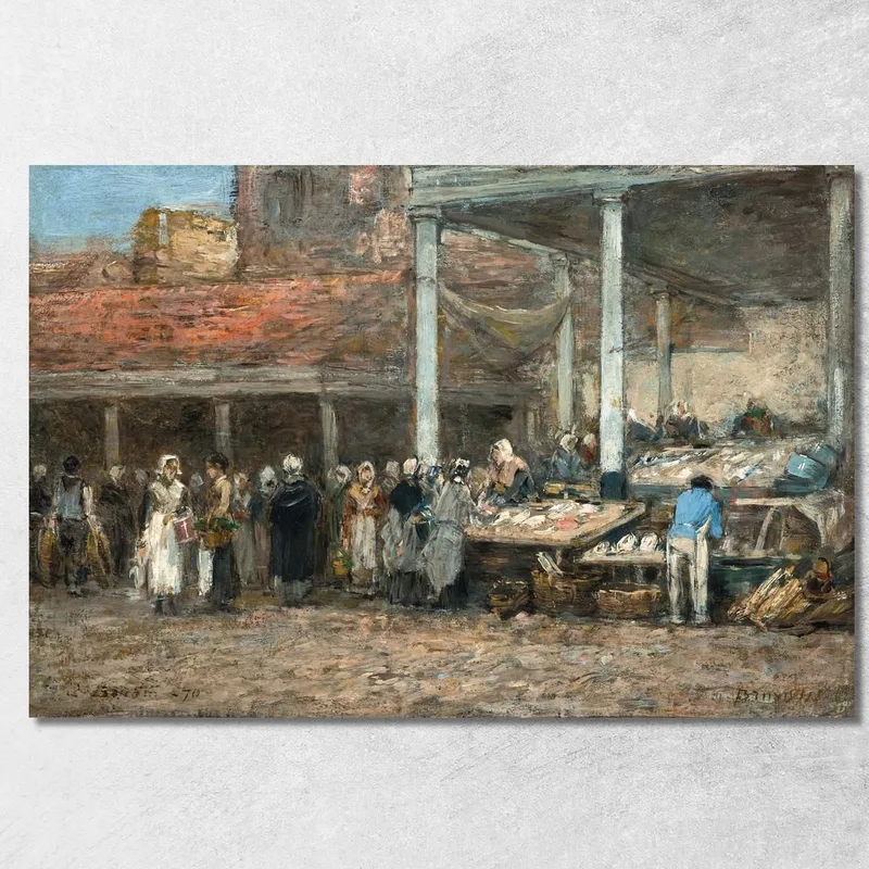 El Antiguo Mercado De Pescado En Bruselas Eugène Boudin