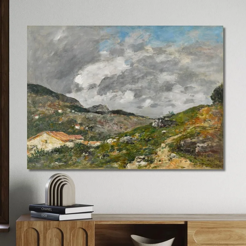 Mountains Near Nice Eugène Boudin