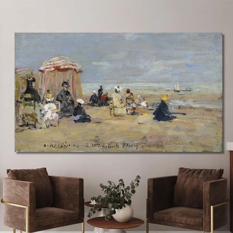 On The Beach Eugène Boudin