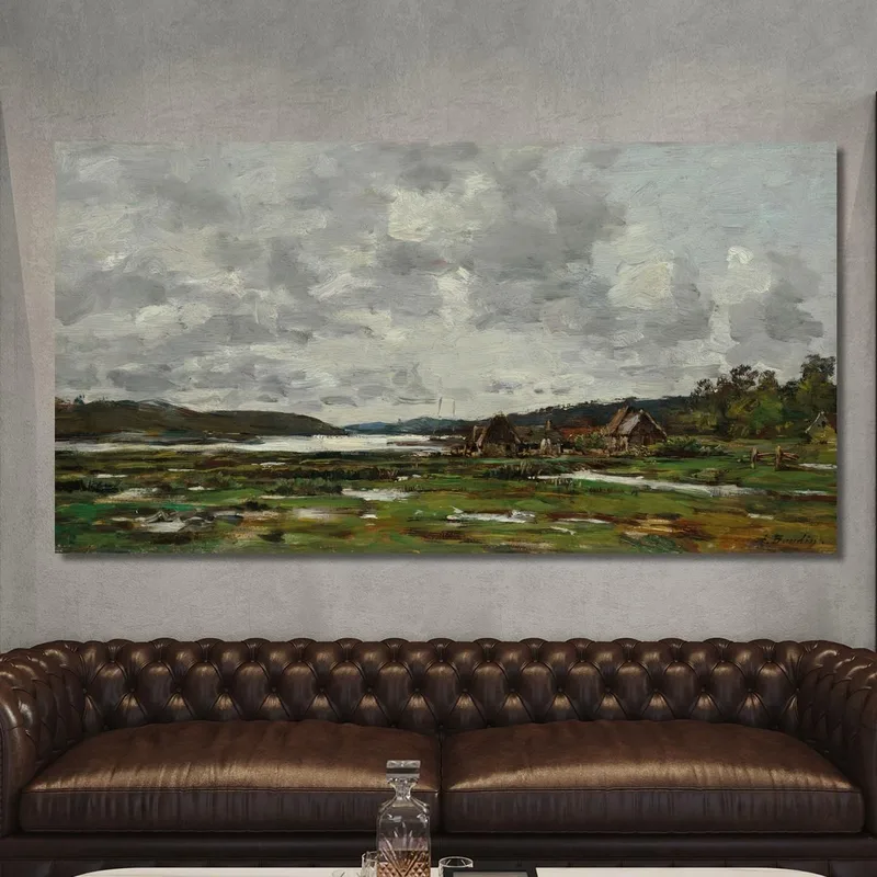 Paisaje Bretón Eugène Boudin