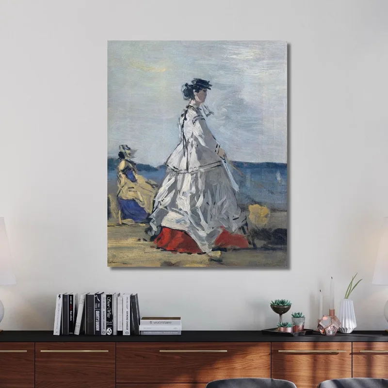 Princess Pauline Metternich On The Beach Eugène Boudin