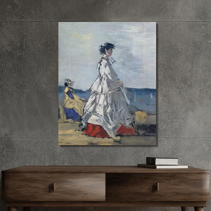 Princess Pauline Metternich On The Beach Eugène Boudin