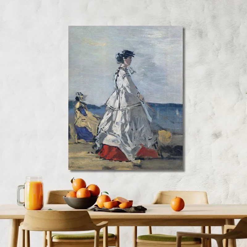 Princess Pauline Metternich On The Beach Eugène Boudin