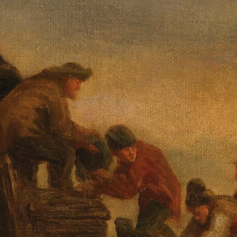 Pescadores Al Borde Del Agua Eugène Boudin