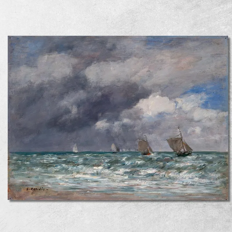 Veleros Cerca De Trouville Eugène Boudin