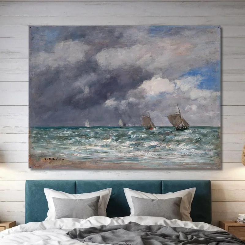 Veleros Cerca De Trouville Eugène Boudin