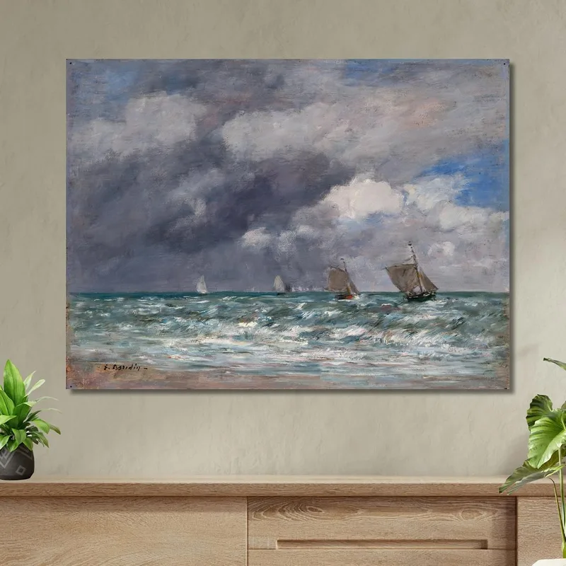 Veleros Cerca De Trouville Eugène Boudin