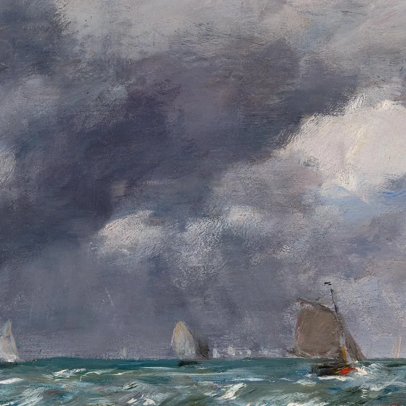 Veleros Cerca De Trouville Eugène Boudin