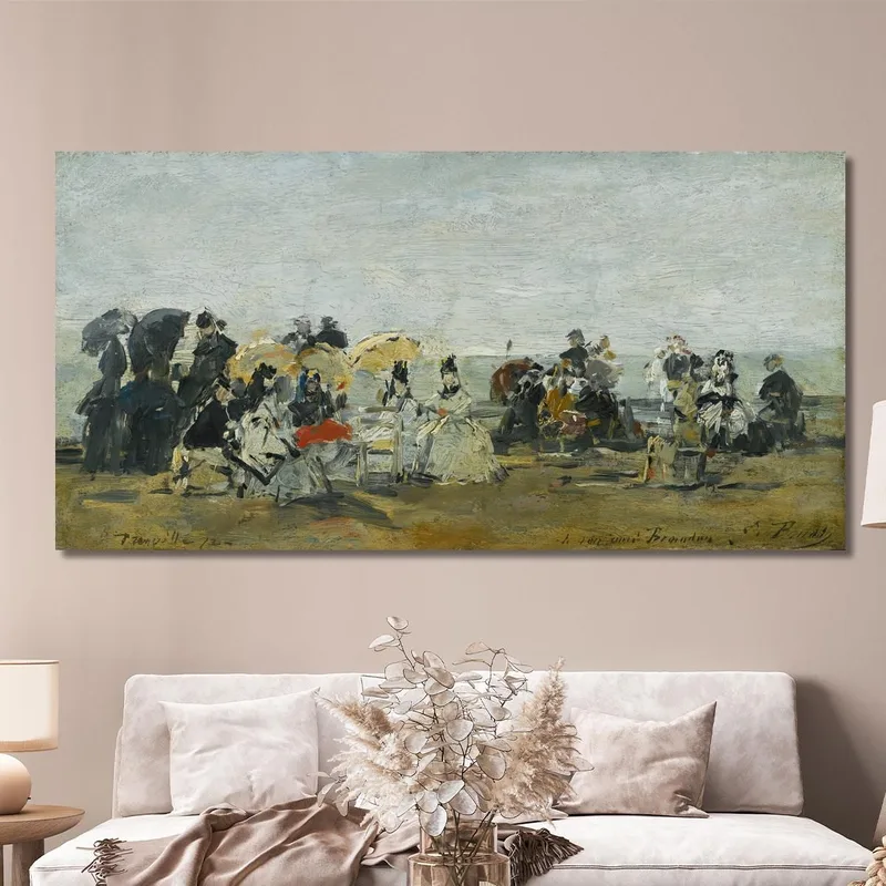 Strandszene In Trouville 2 Eugène Boudin