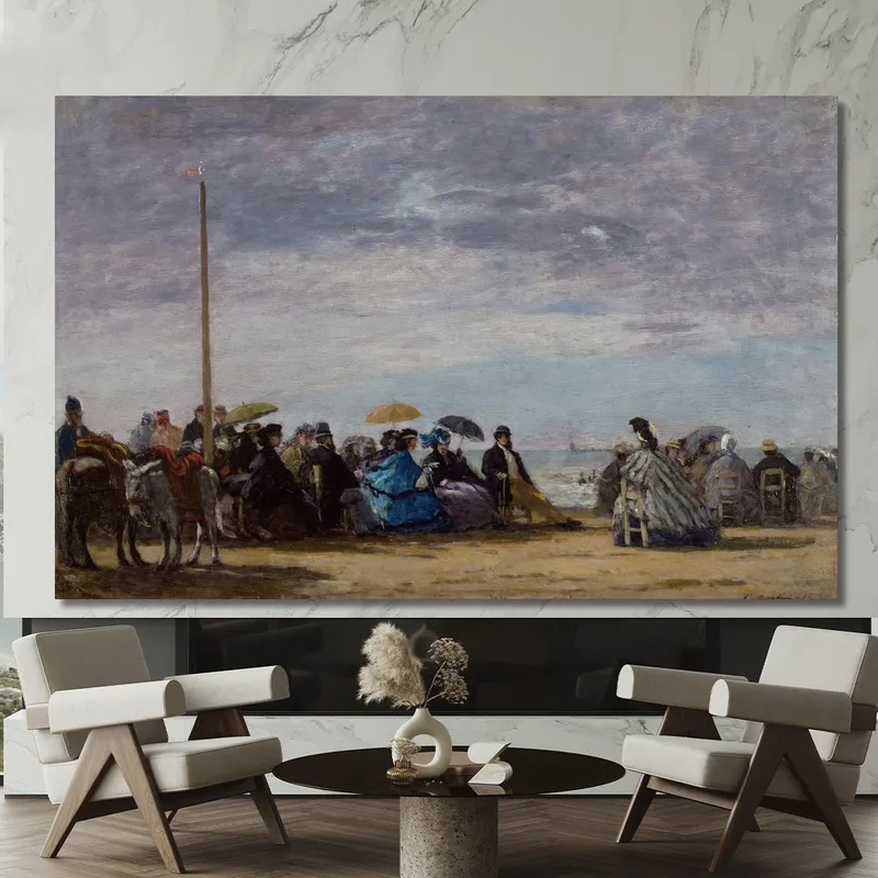 La Plage 2 Eugène Boudin