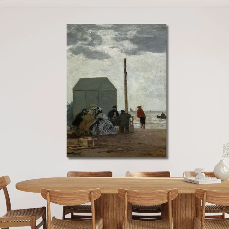 La Playa En Deauville Eugène Boudin