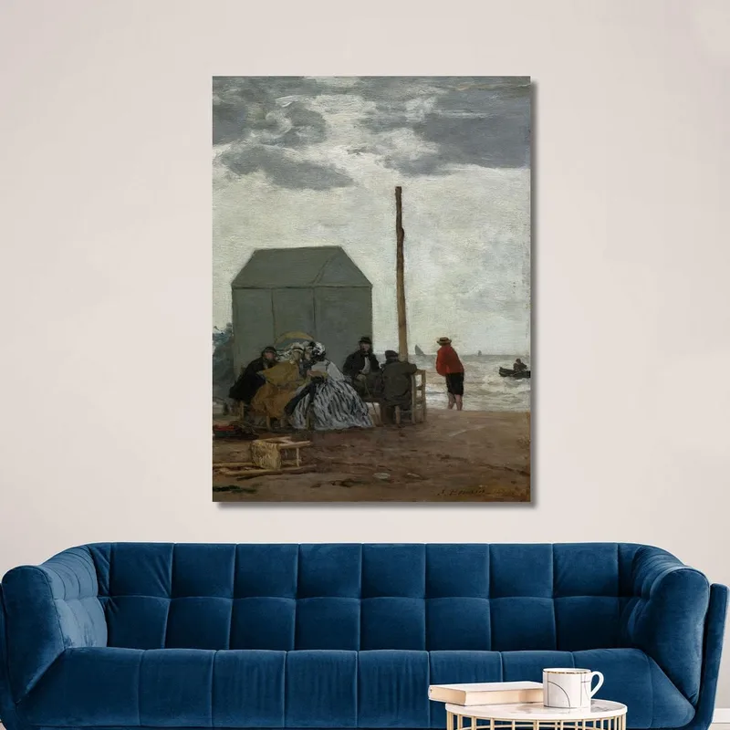 La Playa En Deauville Eugène Boudin