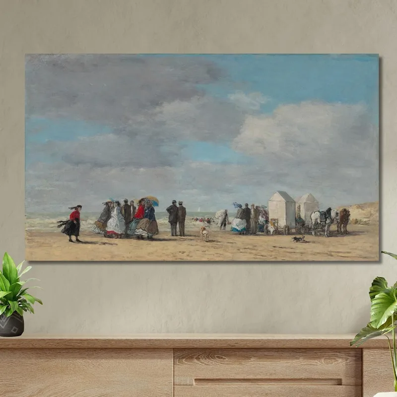 Der Strand Von Trouville Eugène Boudin