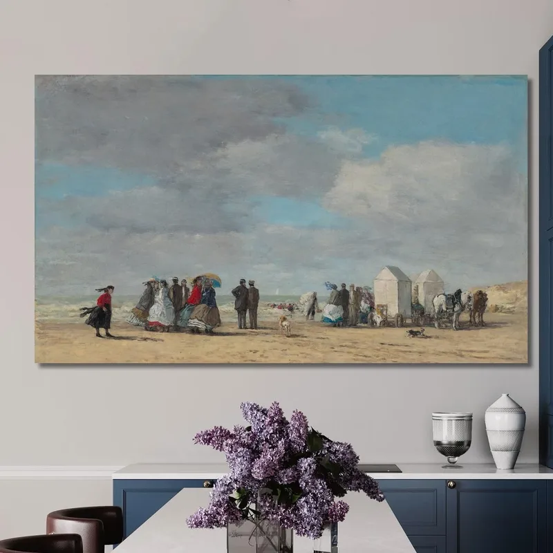 Der Strand Von Trouville Eugène Boudin
