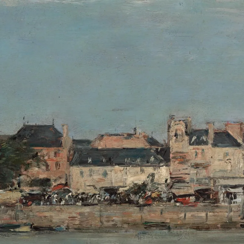 Il Porto Di Trouville Eugène Boudin