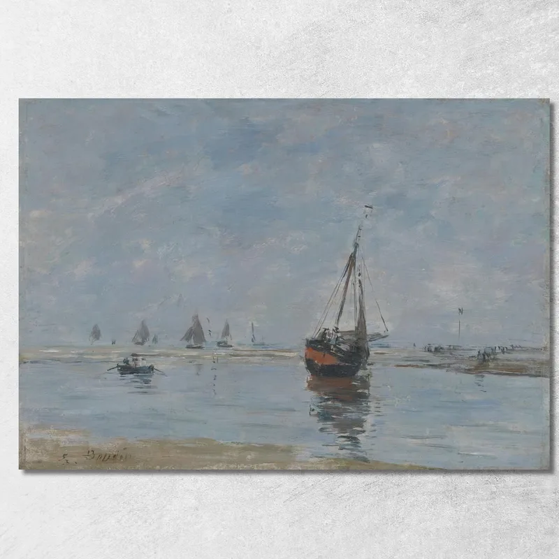 Trouville En Marea Baja Eugène Boudin