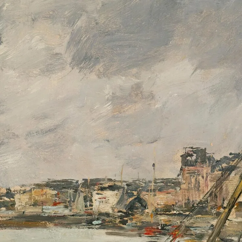 Trouville Le Port Marée Basse Eugène Boudin