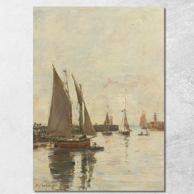 Trouville Les Jetées Marée Haute Eugène Boudin