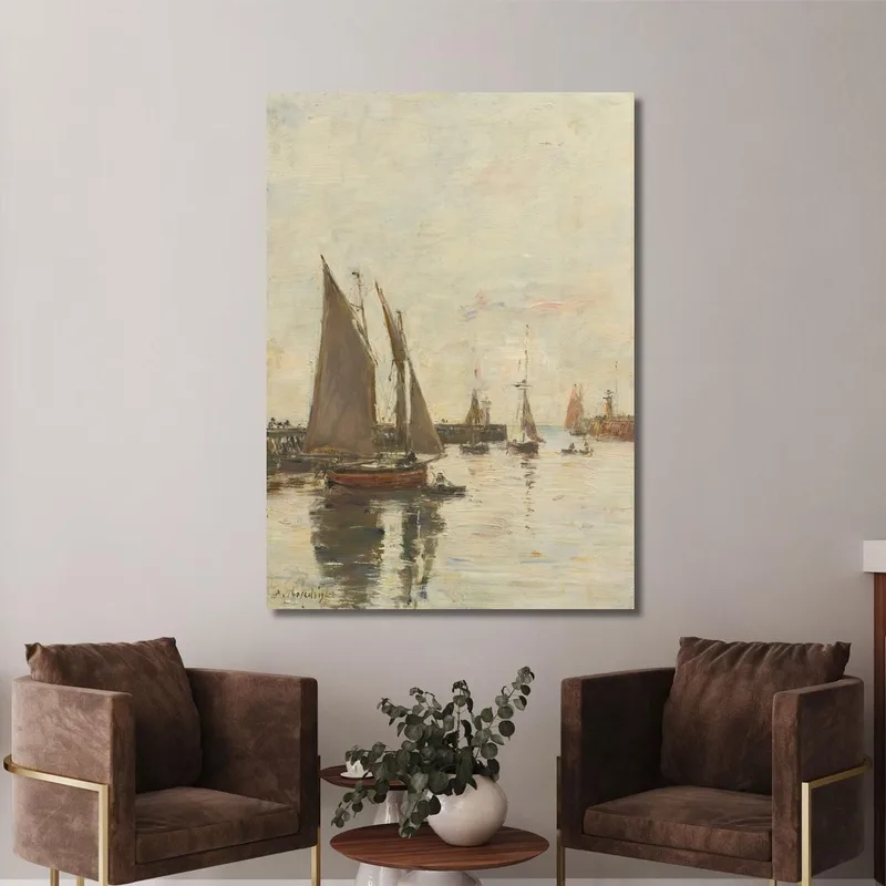 Trouville Les Jetées Marée Haute Eugène Boudin